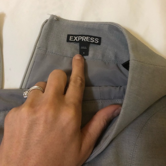 Express stretch gray pencil skirt - Picture 3 of 5